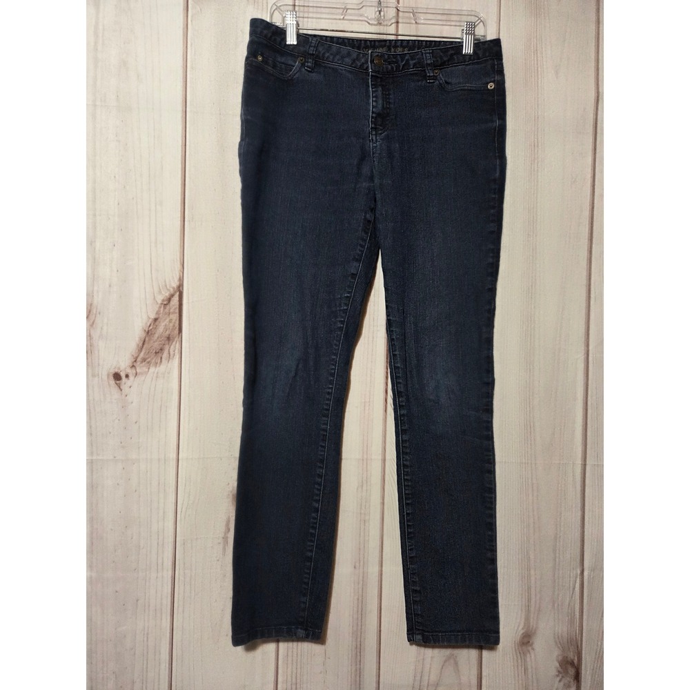 Michael Kors Womens Dark Wash Skinny Jeans Size 8‎ Blue Denim Stretch